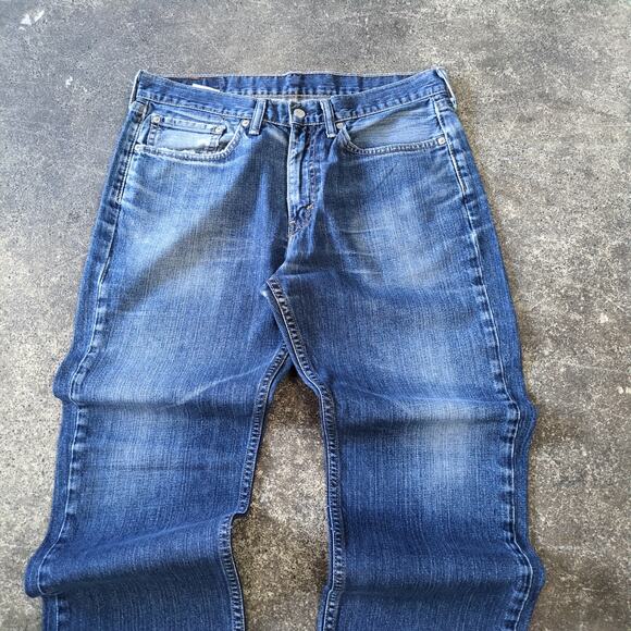 Levi's 514 Jeans Mens 34x32 Blue Pants Slim Straight Retro Skater Y2K Faded - Picture 2 of 8